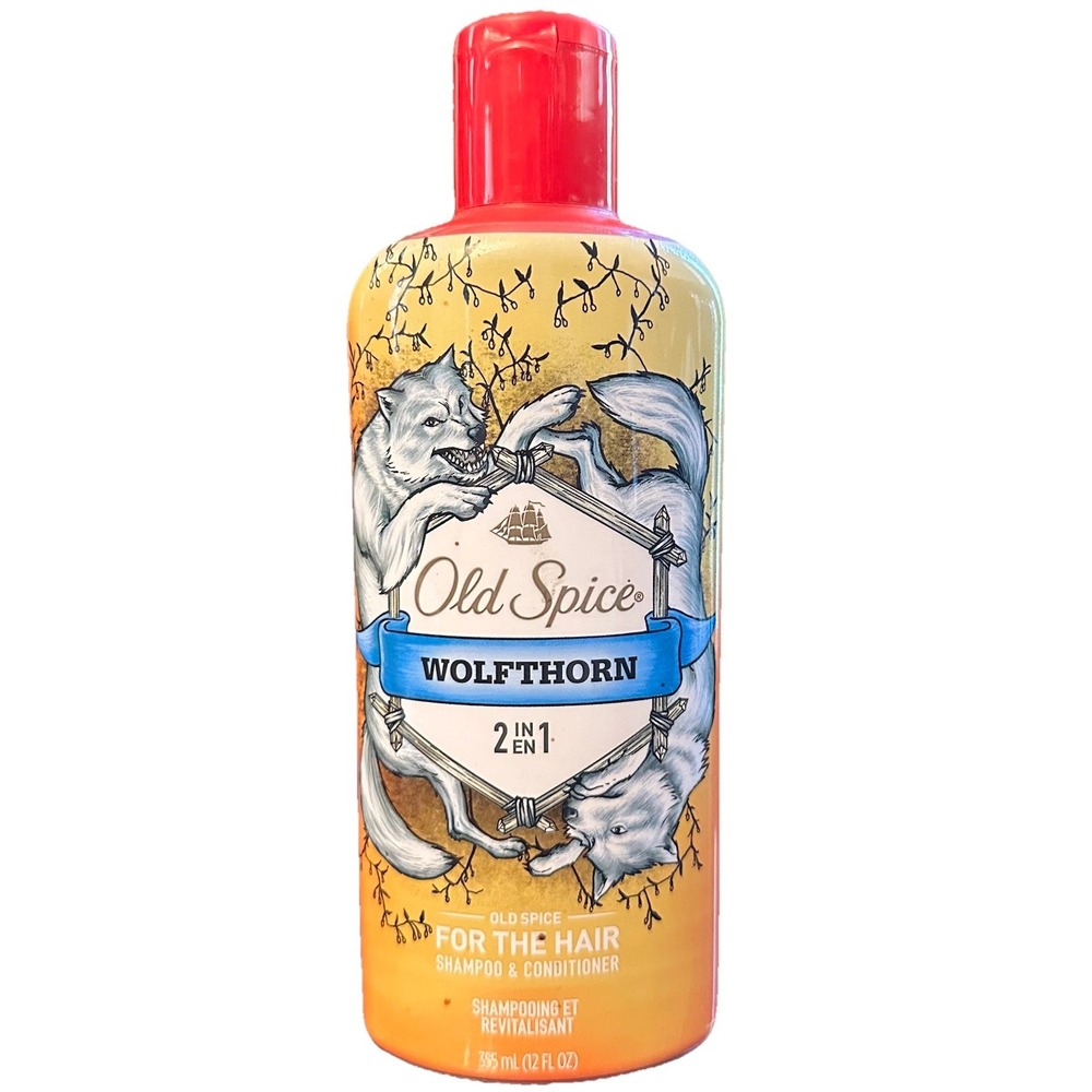 Old Spice Shampoo & Conditioner 2 in 1 Wolfthorn Wolf 12 oz Wild Collection NEW